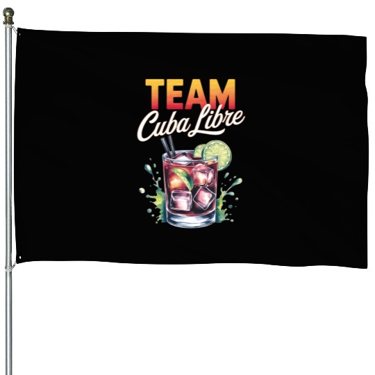 Cocktail Bartender Team Cuba Libre House Flags