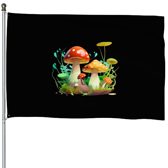 Funky Fungi – Nature’s Neon Wonder House Flags