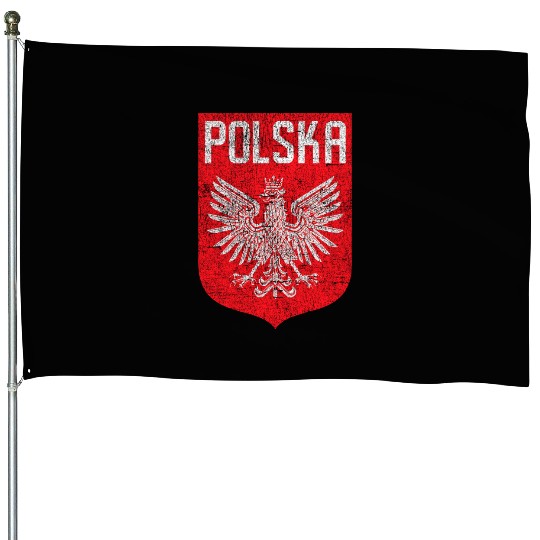 Polish American Flag Poland Polska Racing House Flags