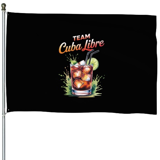 Cocktail Bartender Team Cuba Libre House Flags