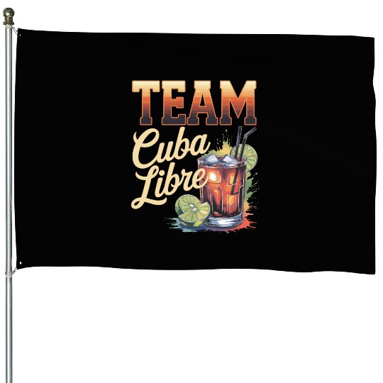 Cocktail Bartender Team Cuba Libre House Flags