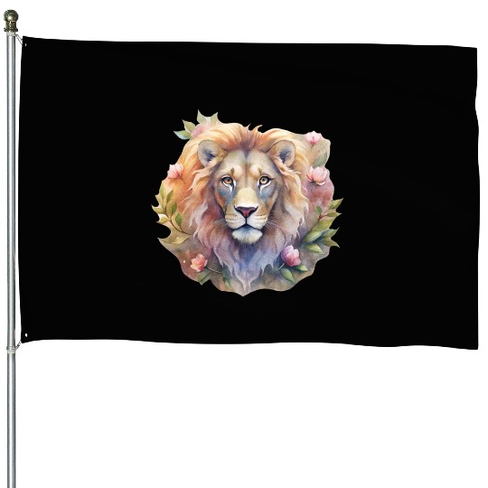 Asher the Floral Monarch House Flags