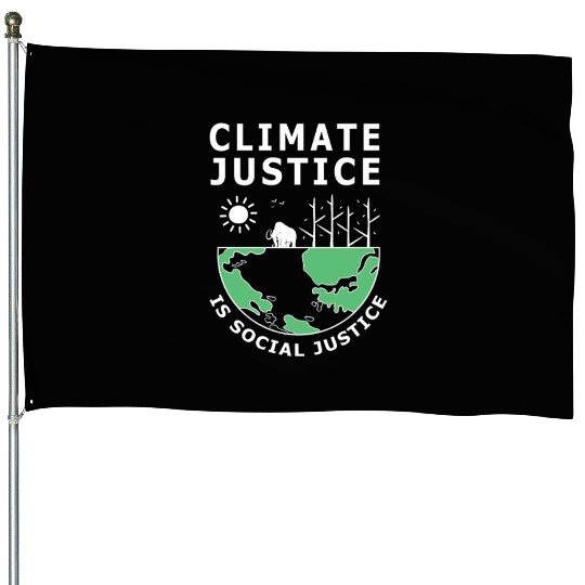Climate Change Science Earth Day House Flags