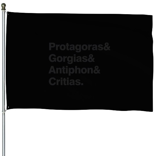 The Sophist Quartet – Minimalist Philosophy Design House Flags