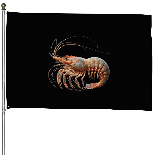 Ocean Elegance : The Grace of a Shrimp House Flags