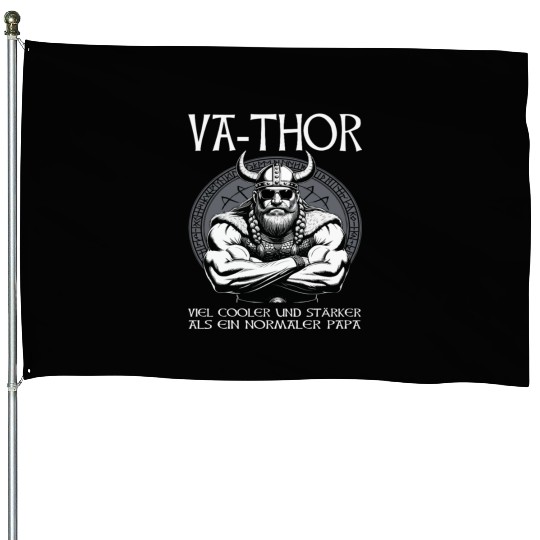 Viking Warrior Man Odin Thor Norman Walhalla House Flags