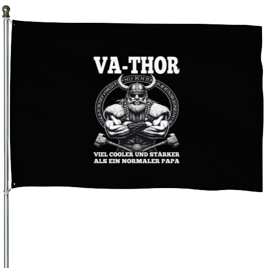 Viking Warrior Man Odin Thor Norman Walhalla House Flags