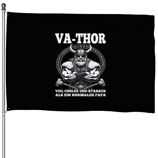Viking Warrior Man Odin Thor Norman Walhalla House Flags