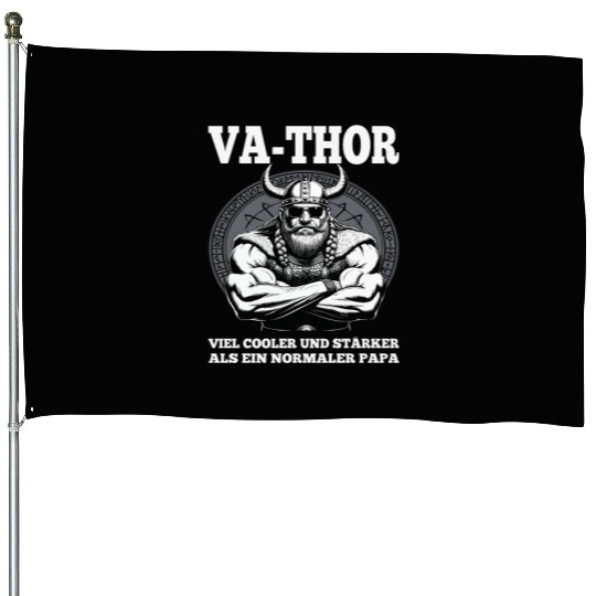 Viking Warrior Man Odin Thor Norman Walhalla House Flags