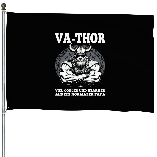 Viking Warrior Man Odin Thor Norman Walhalla House Flags