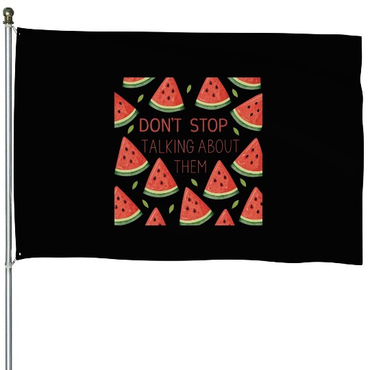 watermelon triangles House Flags