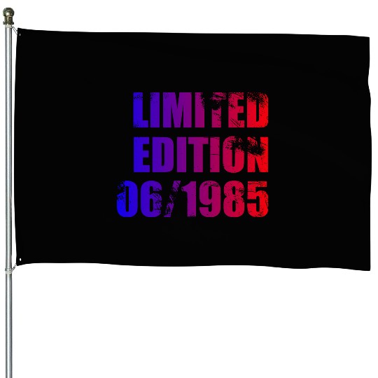 40th birthday Limited Edition 06/1985 House Flags