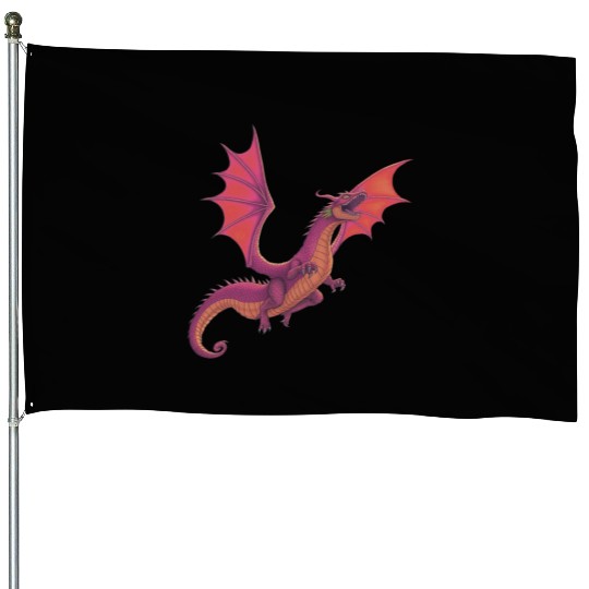 Purple Dragon House Flags