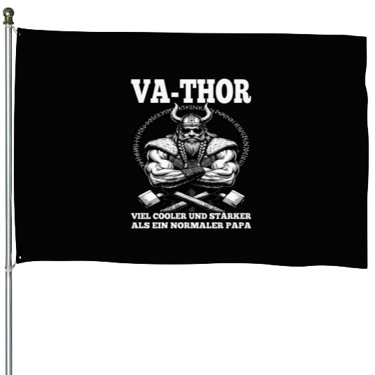Viking Warrior Man Odin Thor Norman Walhalla House Flags