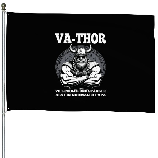 Viking Warrior Man Odin Thor Norman Walhalla House Flags