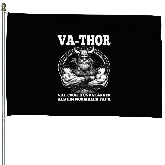 Viking Warrior Man Odin Thor Norman Walhalla House Flags