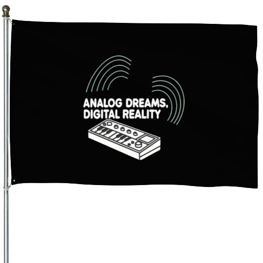 Analog Dreams Digital Reality Synth 80s 90s House Flags