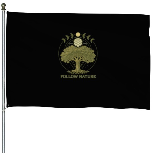 Follow Nature Tree of Life House Flags