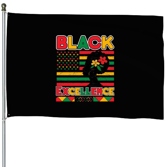 Black Pride Black Excellence Juneteenth House Flags
