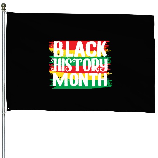 Black Pride Black History Month House Flags