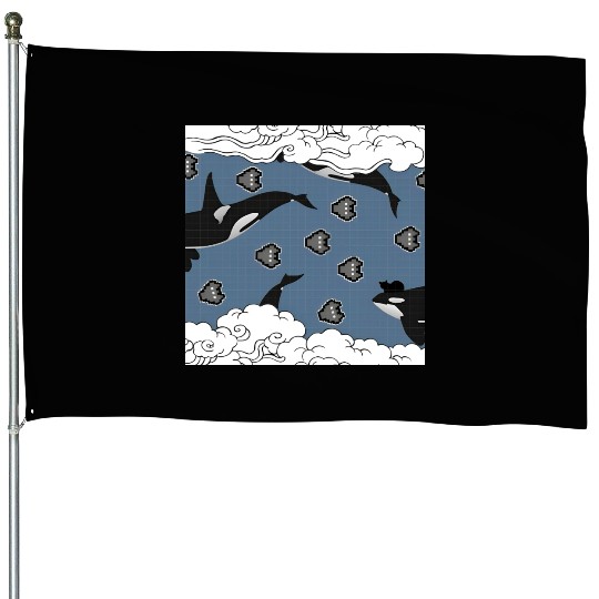 Orca Galaxy Patrol House Flags