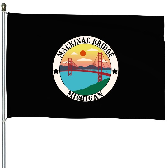 Mackinac Island House Flags