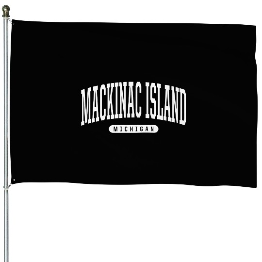 Mackinac Island House Flags