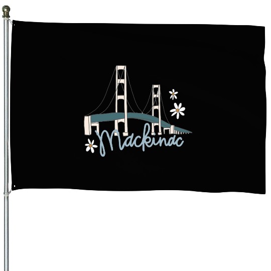 Mackinac Island House Flags