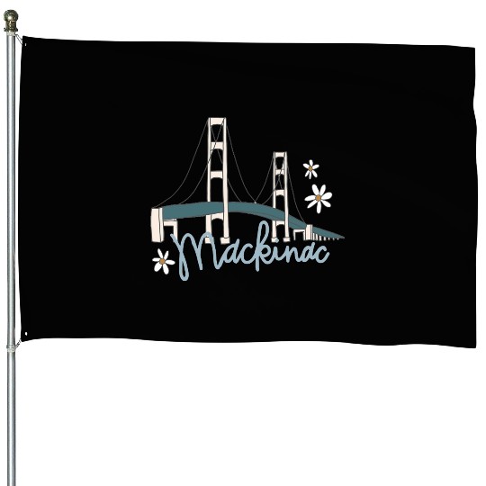Mackinac Island House Flags