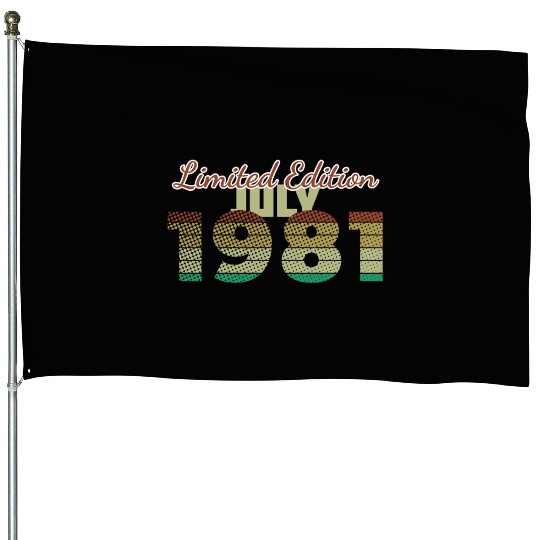 44th birthday Limited Edition SCR 07/1981 House Flags
