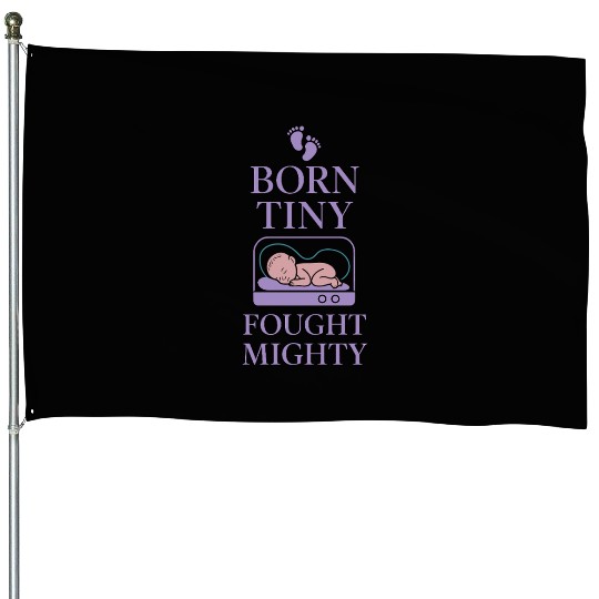 NICU Parent Pride Preemie Warrior Neonatal House Flags