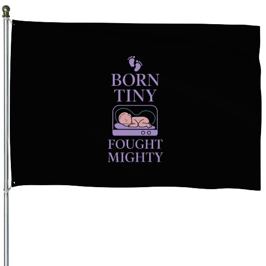 NICU Parent Pride Preemie Warrior Neonatal House Flags