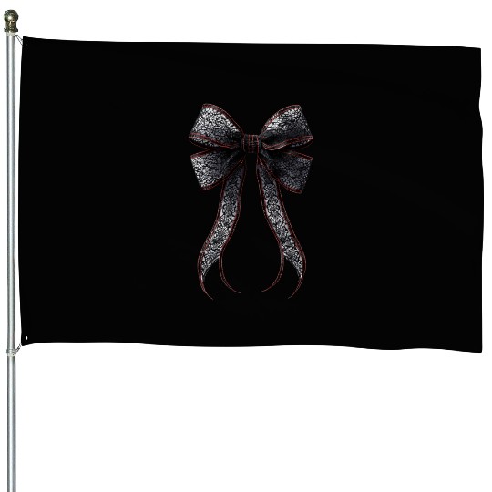 lace bow House Flags