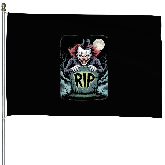 Halloween Horror Scary Thriller Trick Or Treat House Flags