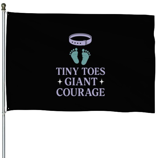 NICU Parent Pride Preemie Warrior Neonatal House Flags
