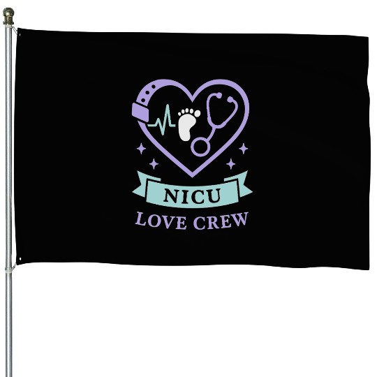 NICU Parent Pride Preemie Warrior Neonatal House Flags