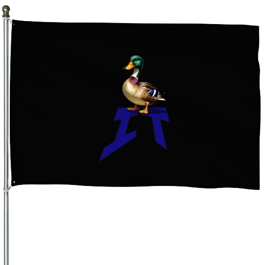 Mallard Duck on the word IT House Flags