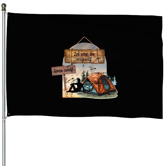 Lone Wolf Retreat House Flags