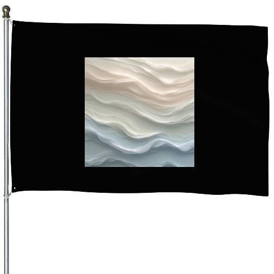 Take a Deep Breath – Calm Abstract House Flags