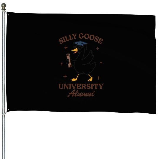 Silly goose university alumni House Flags