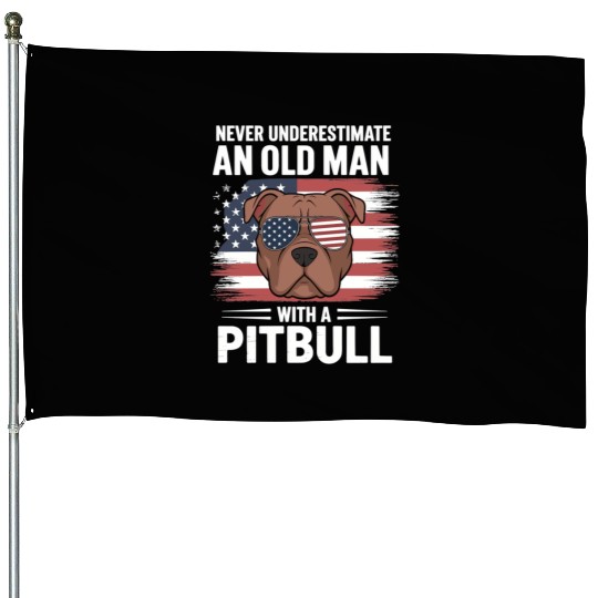 Pitbull & Veteran Pride House Flags