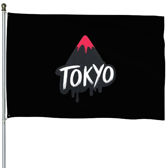 Tokyo Text Design House Flags