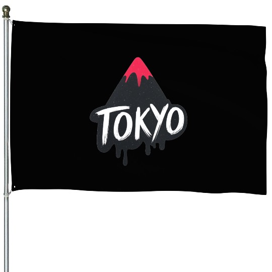 Tokyo Text Design House Flags