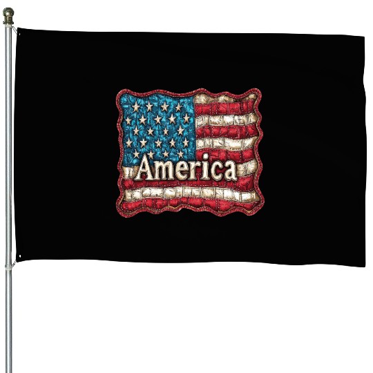 American Flag House Flags