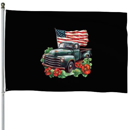 American Flag House Flags