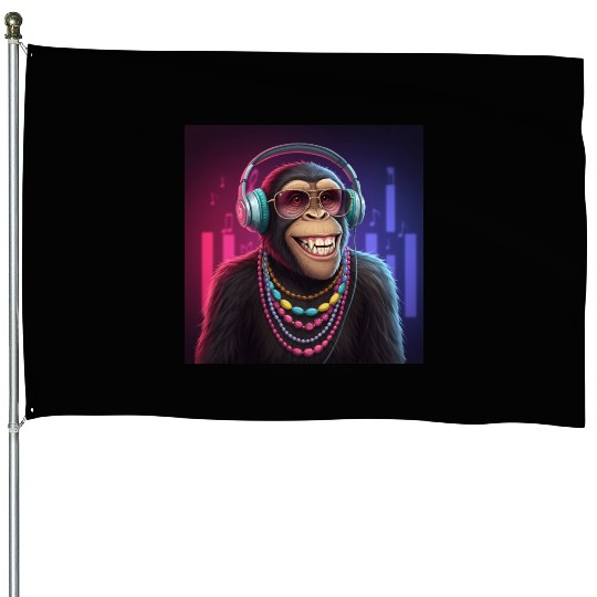 Hip Hop Ape Vibes House Flags