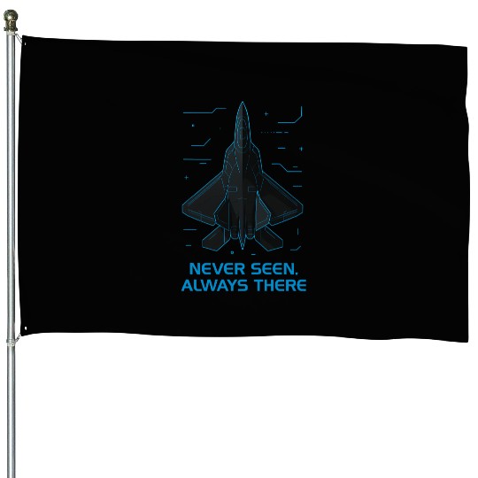 Stealth Fighter Jet House Flags – Futuristic Military
