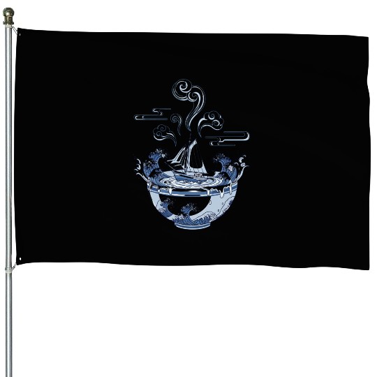 Storm in a Teacup - Nautical Art House Flags