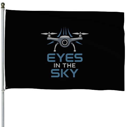 Drone Photographer FPV Freestyle Pilot Aerial House Flags