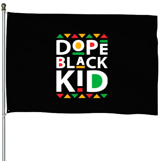 Dope black kid black history month House Flags